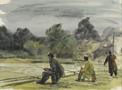 Three Men Fishing